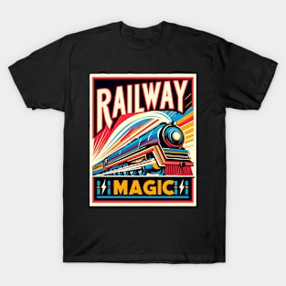 Train Vintage, Railway Magic T-Shirt